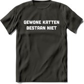 Gevonden Katten - Katten T-Shirt Kleding Cadeau | Dames - Heren - Unisex | Kat / Dieren shirt | Grappig Verjaardag kado | Tshirt Met Print | - Donker Grijs - XXL
