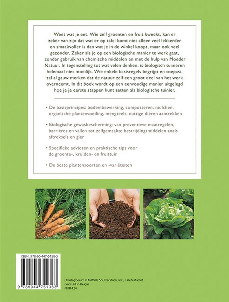 Biologische groenten kweken - back cover