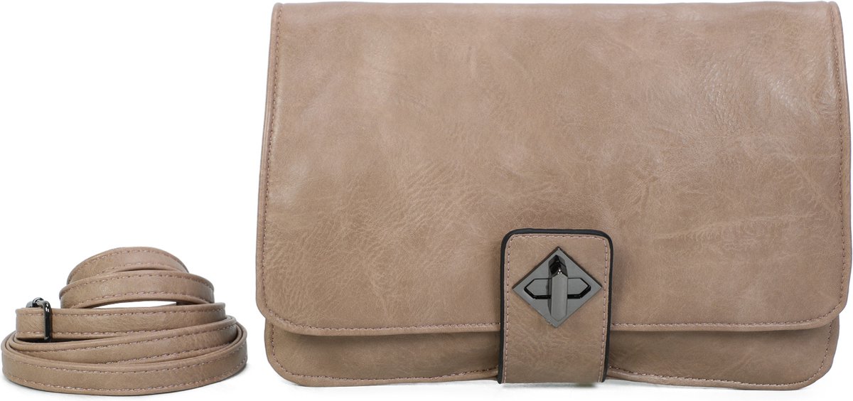 Qischa® anti diefstal tasje XL beige taupe