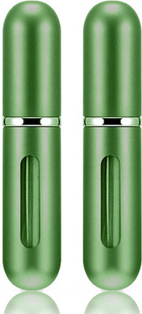 Scenty - Parfum Verstuiver Navulbaar - Mini Parfum Flesje - Reisflesje - Groen - 2 stuks
