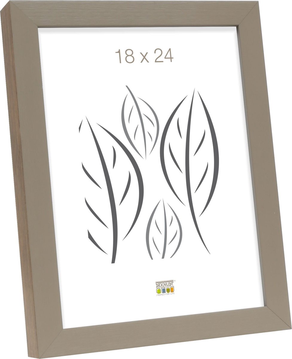 Deknudt Frames fotolijst S46PH3 - beige met houtstructuur - 18x24 cm