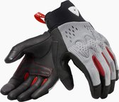 REV'IT! Kinetic Light Gray Black Motorcycle Gloves S - Maat S - Handschoen