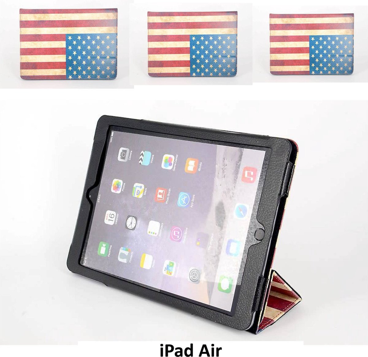 Apple iPad Air Print Smart Case - Book Case Tablethoes- 8719273111819