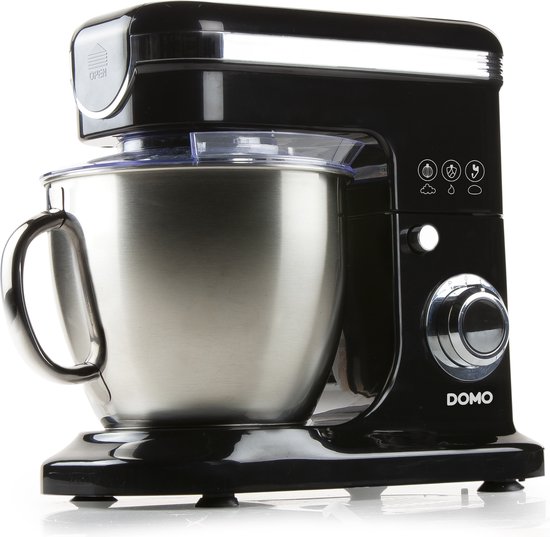 DOMO DO1023KR Keukenrobot - Keukenmachine - 6L RVS Mengkom - 1200W - Zwart van Domo — afbeelding 2