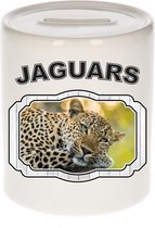 Tirelire léopard amoureux des Animaux 9 cm garçons et filles - Céramique - Tirelires cadeaux jaguars / amant léopard