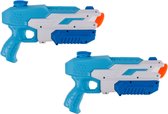 2x Waterpistool/waterpistolen blauw 30 cm