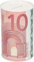 10 eurobiljet spaarpot 13 cm