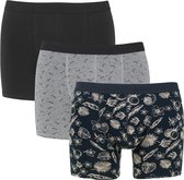 Scotch & Soda 3P blad zwart & grijs - XXL