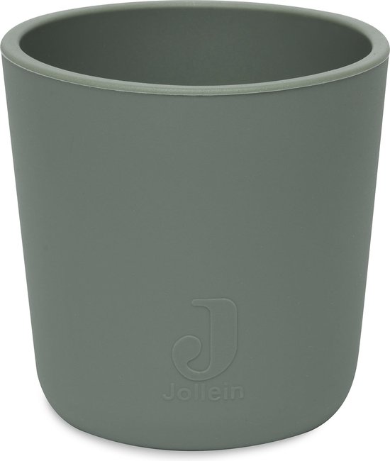 Jollein - Drinkbeker (Ash Green) - Siliconen - Baby Drinkberker, Baby Bestek - 6-18 maanden van Jollein — afbeelding 3
