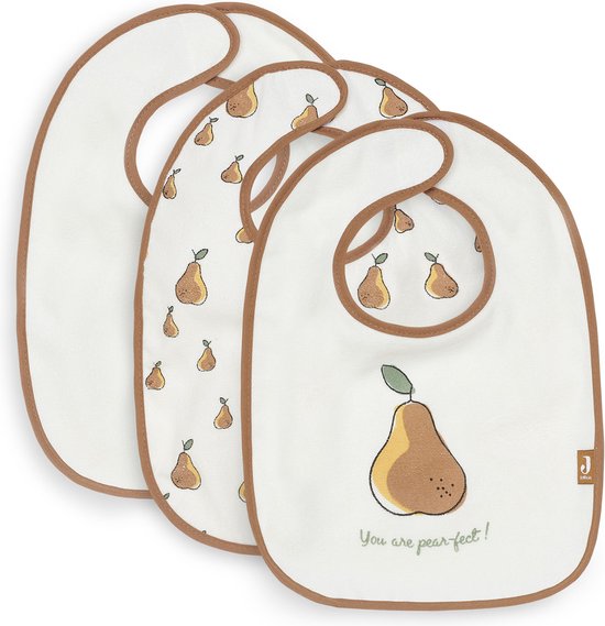 Jollein Slab Badstof Waterproof Pear - 3 Stuks