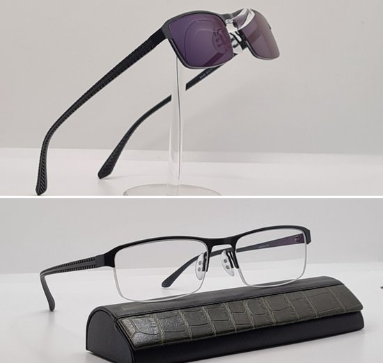Praten zuigen Absoluut Afstand halfbril -3.0 met meekleurende glazen (Transition) met  antireflecterende... | bol.com