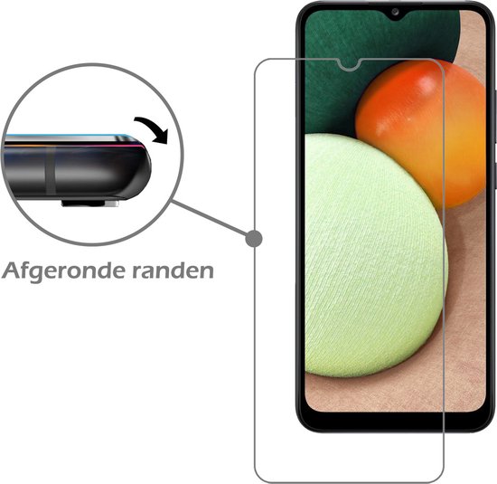 Coque Samsung Galaxy A02s avec protection d'écran - Coque Samsung Galaxy A02s en Siliconen Blauw foncé - Coque Samsung Galaxy A02s avec protection d'écran