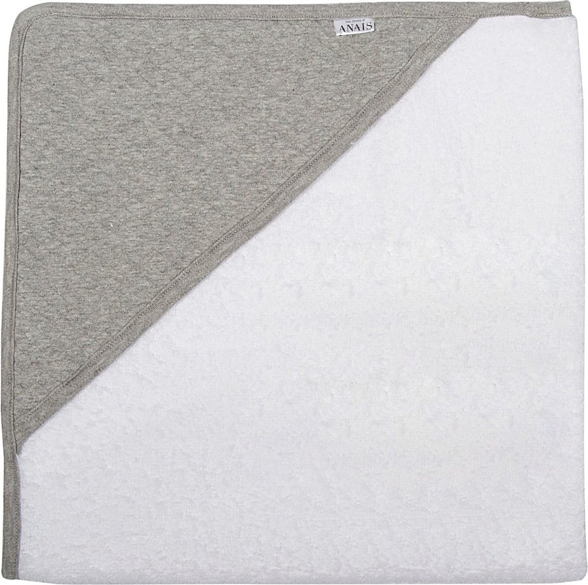 Trixie Handdoek Diamond Stone 75 X 75 Cm Katoen Grijs/wit