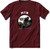 MTB T-Shirt | Mountainbike Fiets Kleding | Dames / Heren / Unisex MTB shirt | Grappig Verjaardag Cadeau | Maat XXL