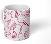 Mok - Koffiemok - Valentijn - Minimalisme - Hart - Mokken - 350 ML - Beker - Koffiemokken - Theemok