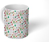 Mok - Koffiemok - Patronen - Kerst - Sneeuw - Mokken - 350 ML - Beker - Koffiemokken - Theemok