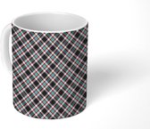 Mok - Koffiemok - Plaid - Patronen - Ruiten - Mokken - 350 ML - Beker - Koffiemokken - Theemok