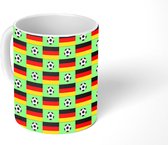 Mok - Koffiemok - Duitsland - Voetbal - Patronen - Mokken - 350 ML - Beker - Koffiemokken - Theemok