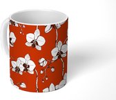 Mok - Koffiemok - Bloemen - Retro - Design - Mokken - 350 ML - Beker - Koffiemokken - Theemok