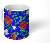 Mok - Koffiemok - Rozen - Patronen - Bloemen - Mokken - 350 ML - Beker - Koffiemokken - Theemok