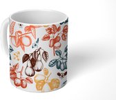 Mok - Koffiemok - Fruit - Vintage - Boom - Design - Mokken - 350 ML - Beker - Koffiemokken - Theemok