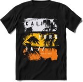 California Summer | TSK Studio Zomer Kleding  T-Shirt | Geel | Heren / Dames | Perfect Strand Shirt Verjaardag Cadeau Maat S