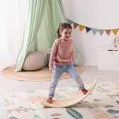 Navaris d'équilibre en bois pour enfants – Planche à bascule pour tout-petits – speelgoed créatifs incurvés pour équilibrer, glisser, jouer – 3 ans et plus