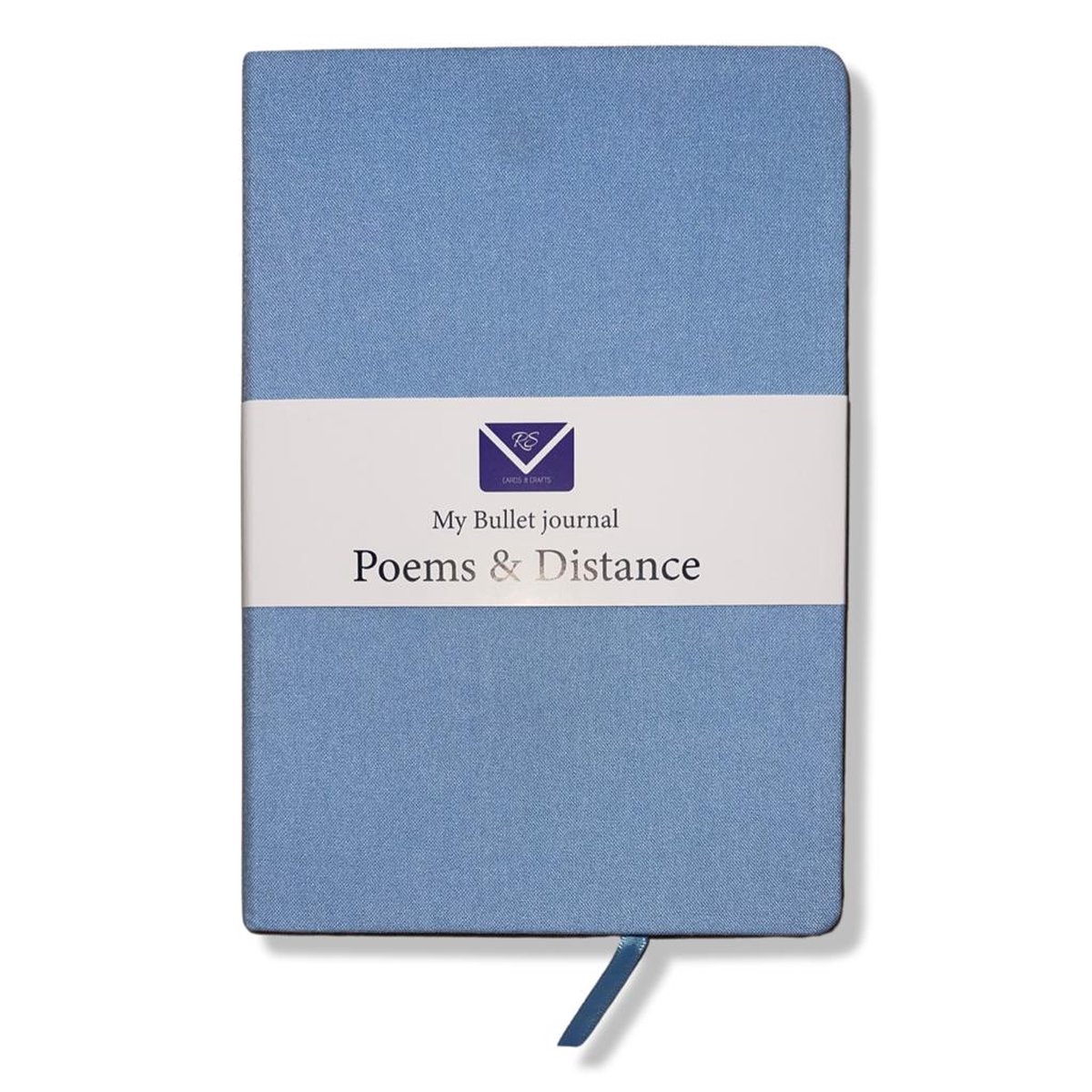 Cards & Crafts Bullet Journal Notitieboek - Blauw - A5 formaat - Hardcover - 100 grams papier - Dotted/puntjes -