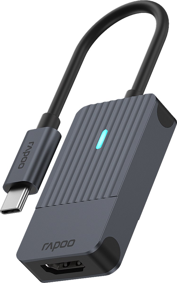 USB-C Adapter, UCA-1004 , USB-C naar Gigabit LAN, Donker Grijs