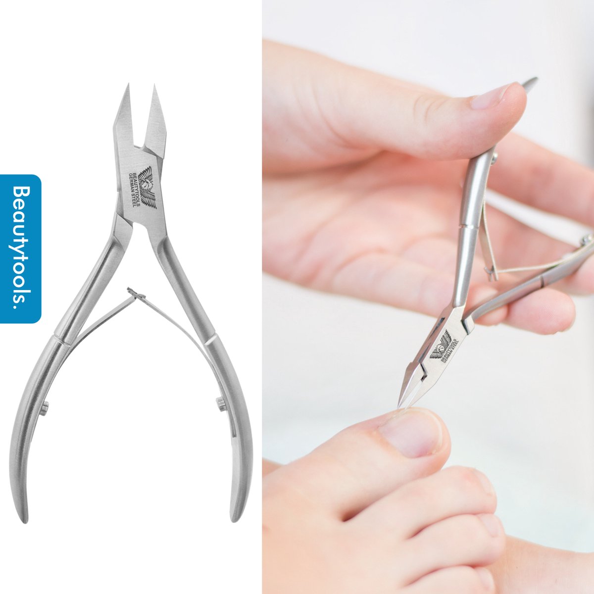 BeautyTools Professionele Nagelknipper Hoektang voor (Harde