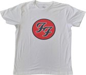 Foo Fighters - FF Logo Heren T-shirt - L - Wit