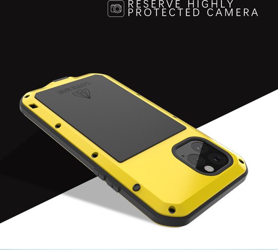 Apple iPhone 11 - Love Mei - Coque de protection extrême en métal - Argent - Housse de téléphone portable - Coque de téléphone Convient pour : Apple iPhone 11