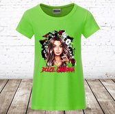 T-shirt Cab groen -James & Nicholson-110/116-t-shirts meisjes