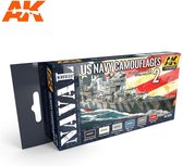 AK Interactive AK 5020 - Us Navy Camouflage Vol. 2 verf Set 6 x 17 ml
