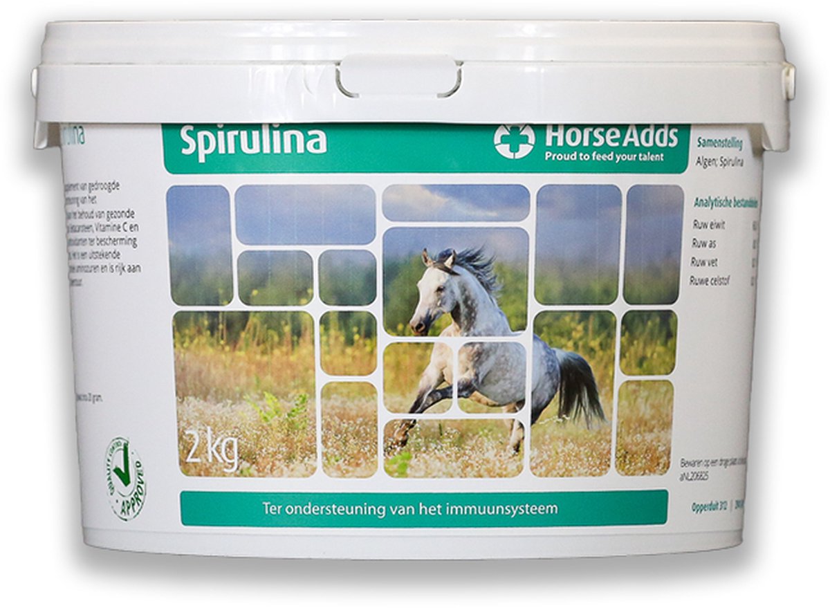 Spirulina 2 kg - Horse Adds Paardensupplementen
