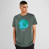 Dedicated T-shirt Stockholm Crayon Globe Groen