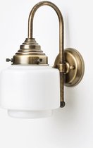 Art Deco Trade - Wandlamp Getrapte Cilinder Small Meander Brons