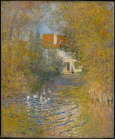 Kunst: Claude Monet, The Geese, 1874, Schilderij op canvas, formaat is 100X150 CM