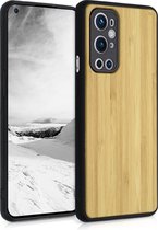 kwmobile telefoonhoesje geschikt voor OnePlus 9 Pro - Hoesje met bumper in lichtbruin - Backcover - bamboe