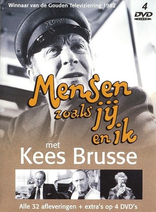 DVD hoes met Kees Brusse, winnaar Gouden Televizierring 1982. Bevat 4 DVD's met 32 afleveringen.