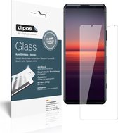 dipos I 2x Pantserfolie helder geschikt voor Sony Xperia 5 II Beschermfolie 9H screen-protector (expres kleiner dan het glas omdat het gebogen is)