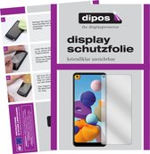 dipos I 6x Beschermfolie helder compatibel met Samsung Galaxy A21 Folie screen-protector (expres kleiner dan het glas omdat het gebogen is)