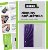 dipos I 2x Beschermfolie mat compatibel met ZTE A20 5G Achterkant Folie screen-protector (expres kleiner dan het glas omdat het gebogen is)