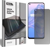 dipos I Privacy-Beschermfolie mat compatibel met Oppo Realme V5 5G Privacy-Folie screen-protector Privacy-Filter (expres kleiner dan het glas omdat het gebogen is)