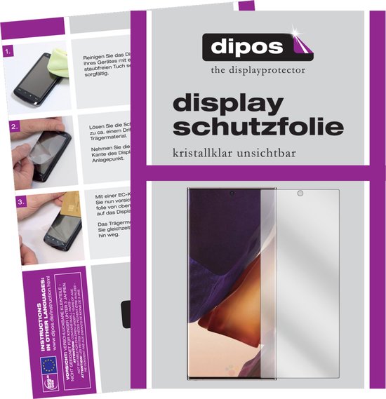 dipos I 6x Beschermfolie helder geschikt voor Samsung Galaxy Note 20 Ultra 5G Folie screen-protector (3x Voorkant + 3x Achterkant)