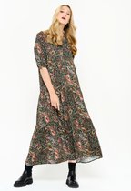 LOLALIZA Maxi-jurk met paisley-print - Khaki - Maat 42