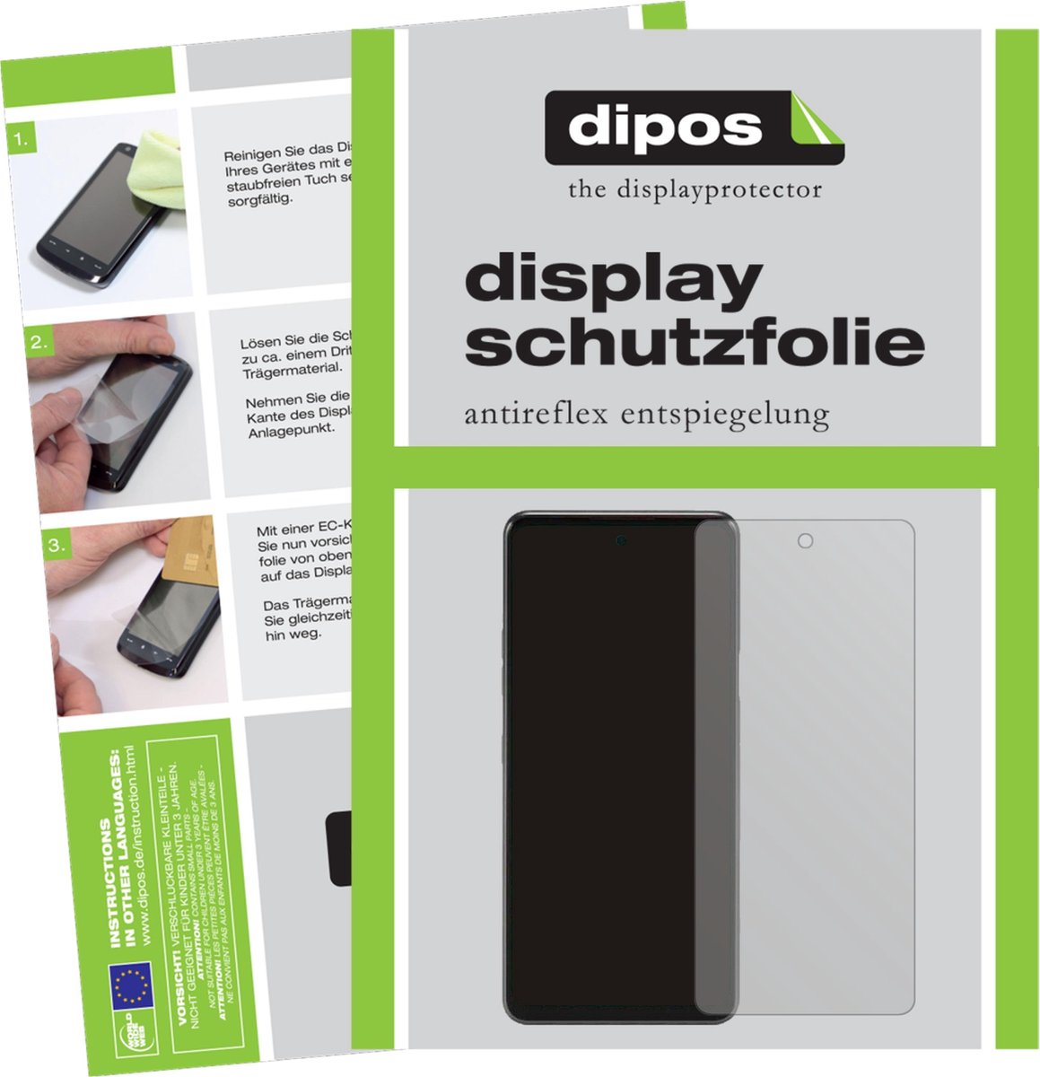 dipos I 2x Beschermfolie mat compatibel met LG Q92 5G Folie screen-protector (expres kleiner dan het glas omdat het gebogen is)