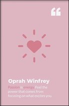 Walljar - Oprah Winfrey - Muurdecoratie - Poster met lijst