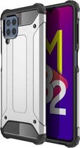 Voor Samsung Galaxy M32 Magic Armor TPU + PC Combinatie Case (Zilver)