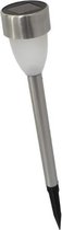 Gerimport Solarlamp Led 36 X 5,5 Cm Staal Zilver